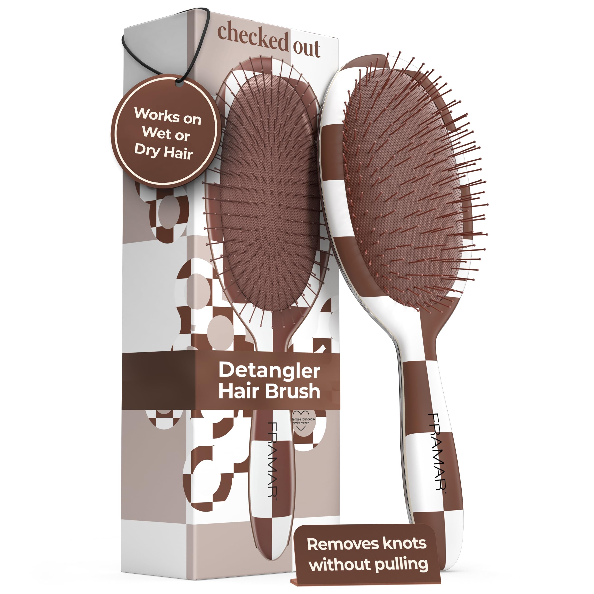 FRAMAR Hair Brush Detangler – Wet Hair Brushes For Women, Womens Hair Brush, Hair Accessories, Hairbrush For Women, Cepillos Para Cabello, Reduces