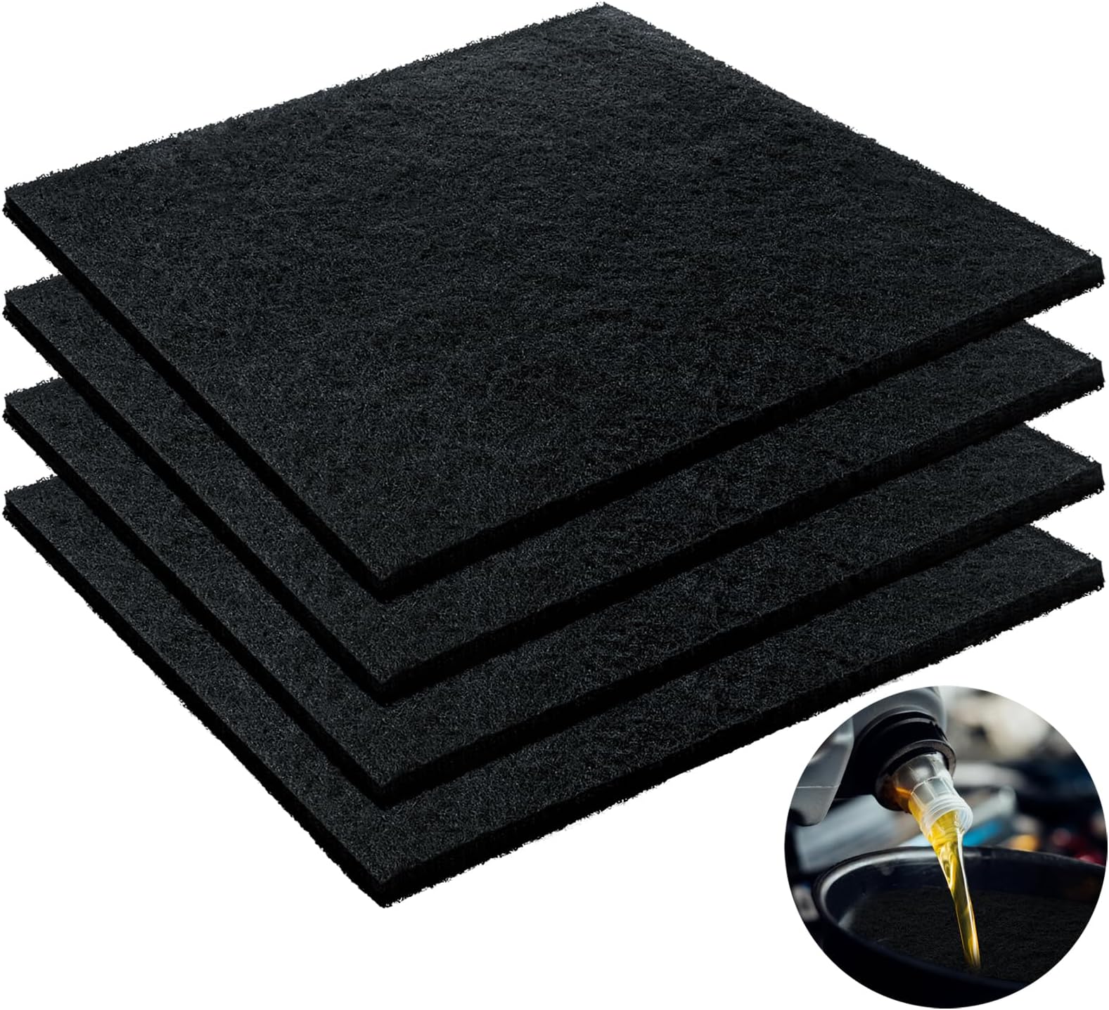 Kidum 4 Pcs 22'' Oil Drain Splash Pad Mat for Transmission