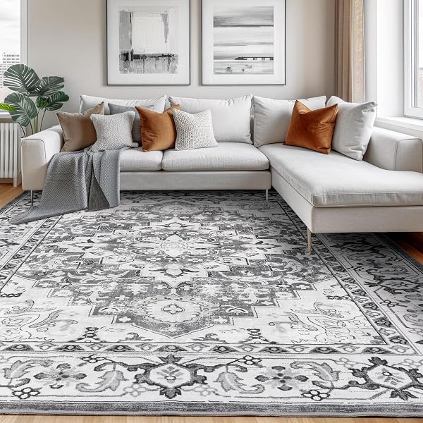 Timeless Floral Medallion Area Rug