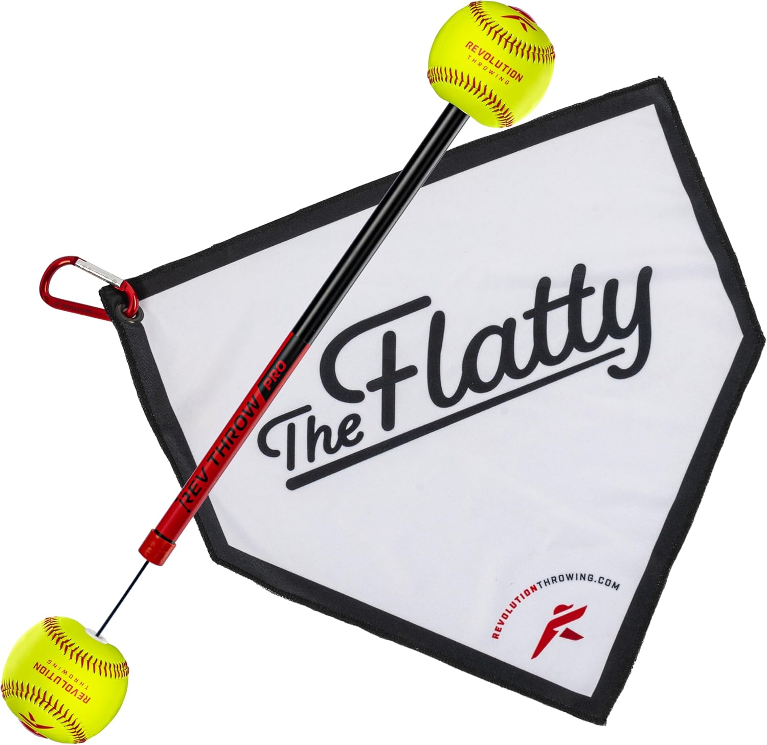 The Rev Pro Softball Pitchers Pack - Rev Pro & The Flatty - Throwing & Pitching Trainer for Softball, Baseball, Waterpolo and Shoulder Warm-ups