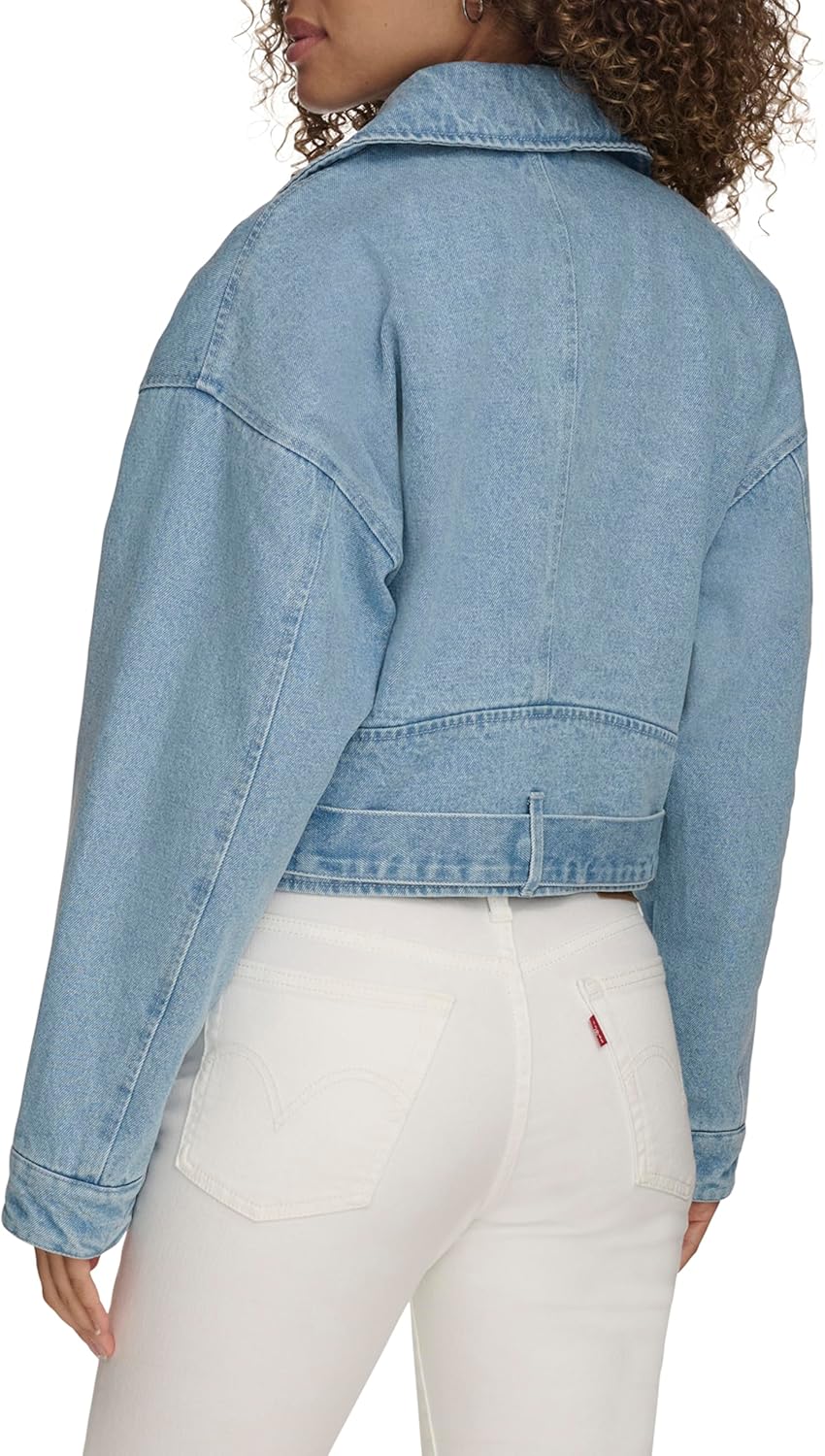 Levi's Women's Cropped Denim Moto - Image 4