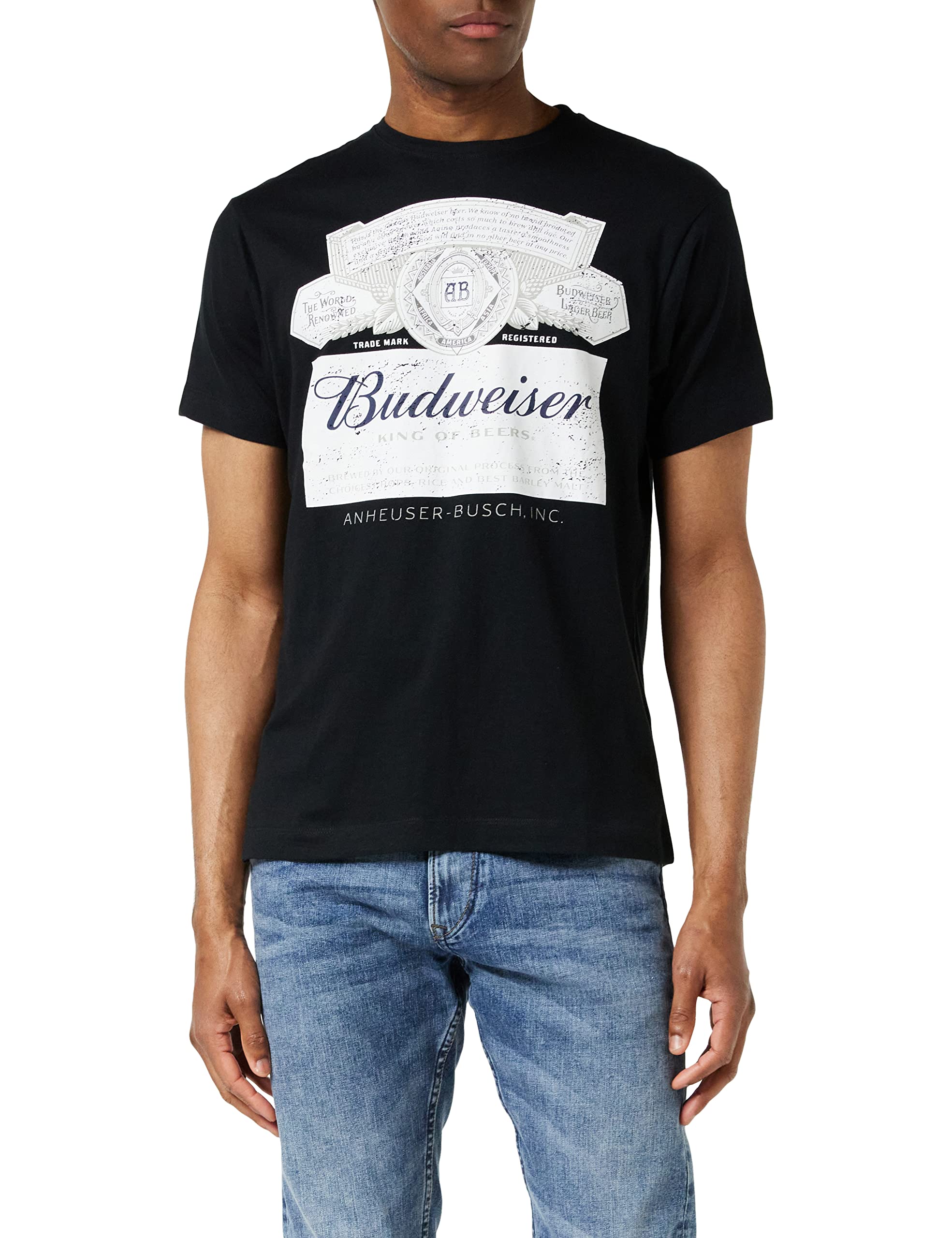BudweiserMen's LABEL T - Shirt
