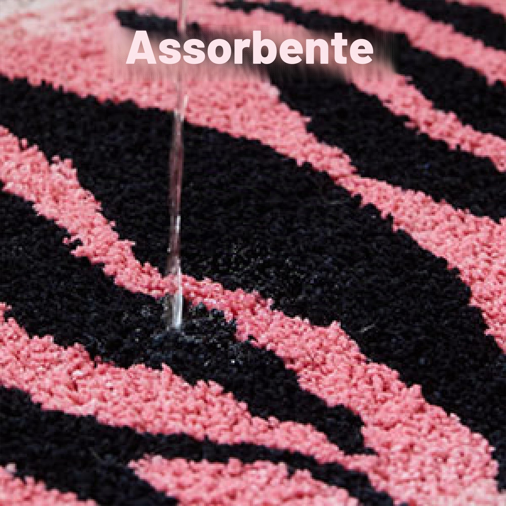 Tappeto tibetano con tigre 152x100 cm (5x3,3 piedi) a pelo alto trapuntato XLarge per interni lavabile in lavatrice con retro TPR antiscivolo - Camera da letto, Bagno, Soggiorno e Sala da pranzo