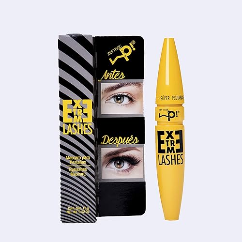 Miniatura 2 de Zermat Maquillaje, máscara de pestañas extremas, color intenso, longitud y volumen máximos. 0.52 onzas.