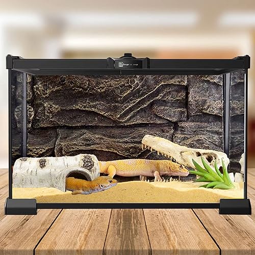 Miniatura 21 de Reptile Rock Reptil Ocultar Cueva Escondite Terrario Habitat Decoración Adorno Refugio Refugio para Serpiente, Geckos, Lagartos, Tortuga, Ranas