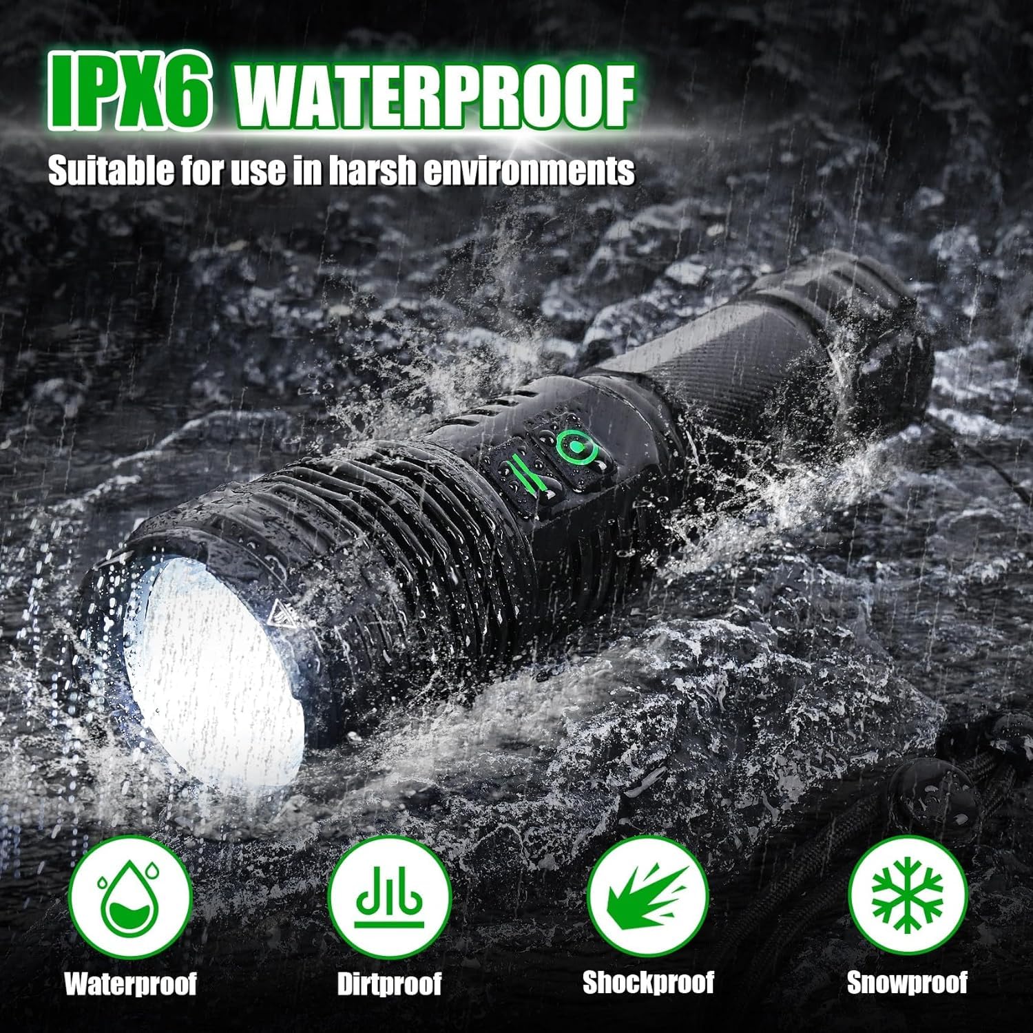 2Pack Rechargeable Flashlights, 100000 High Lumens Super Bright Led Tactical Flashlight with 5 Modes, High Power Waterproof Dual Button/Dual interfaceFlashlight for Emergency, Outdoor, Camping - Amazon.com 2Pack Rechargeable Flashlights, 100000 High Lumens Super Bright Led Tactical Flashlight with 5 Modes, High Power Waterproof Dual Button/Dual interfaceFlashlight for Emergency, Outdoor, Camping - Amazon.com