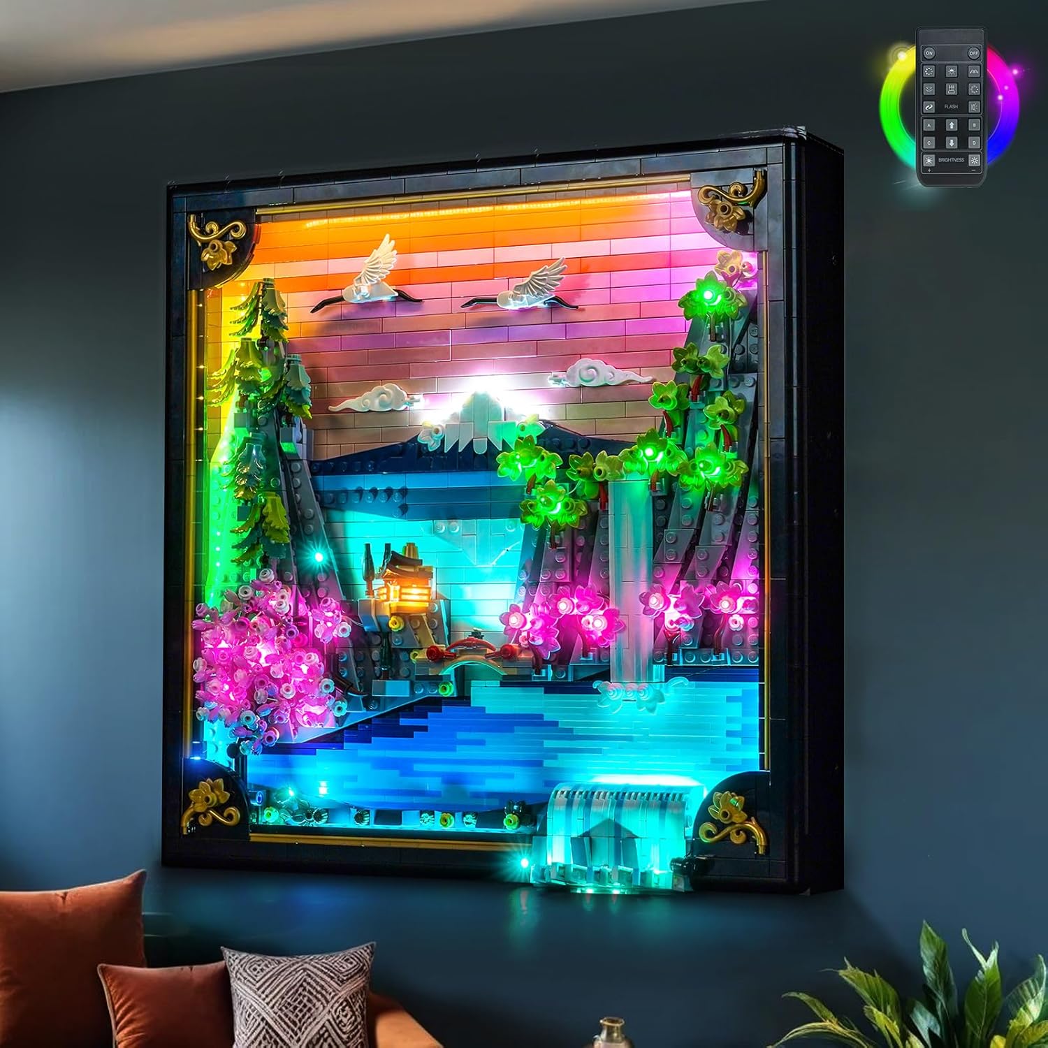 Light kit Compatible with Lego 31218 Japanese Cherry Blossom Landscape - No Model Only Lights, LED Lighting Accessories Compatible with Lego Cherry Blossom Landscape (RC Version)