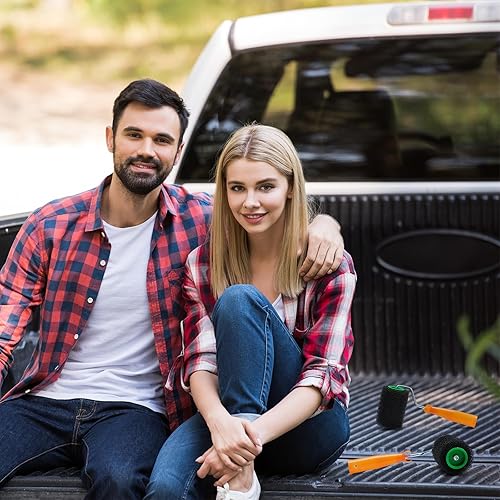 Miniatura 6 de 6 rodillos de pintura de 4 pulgadas con cubiertas de espuma, mini rodillo de pintura texturizado para revestimiento de camas, revestimiento de