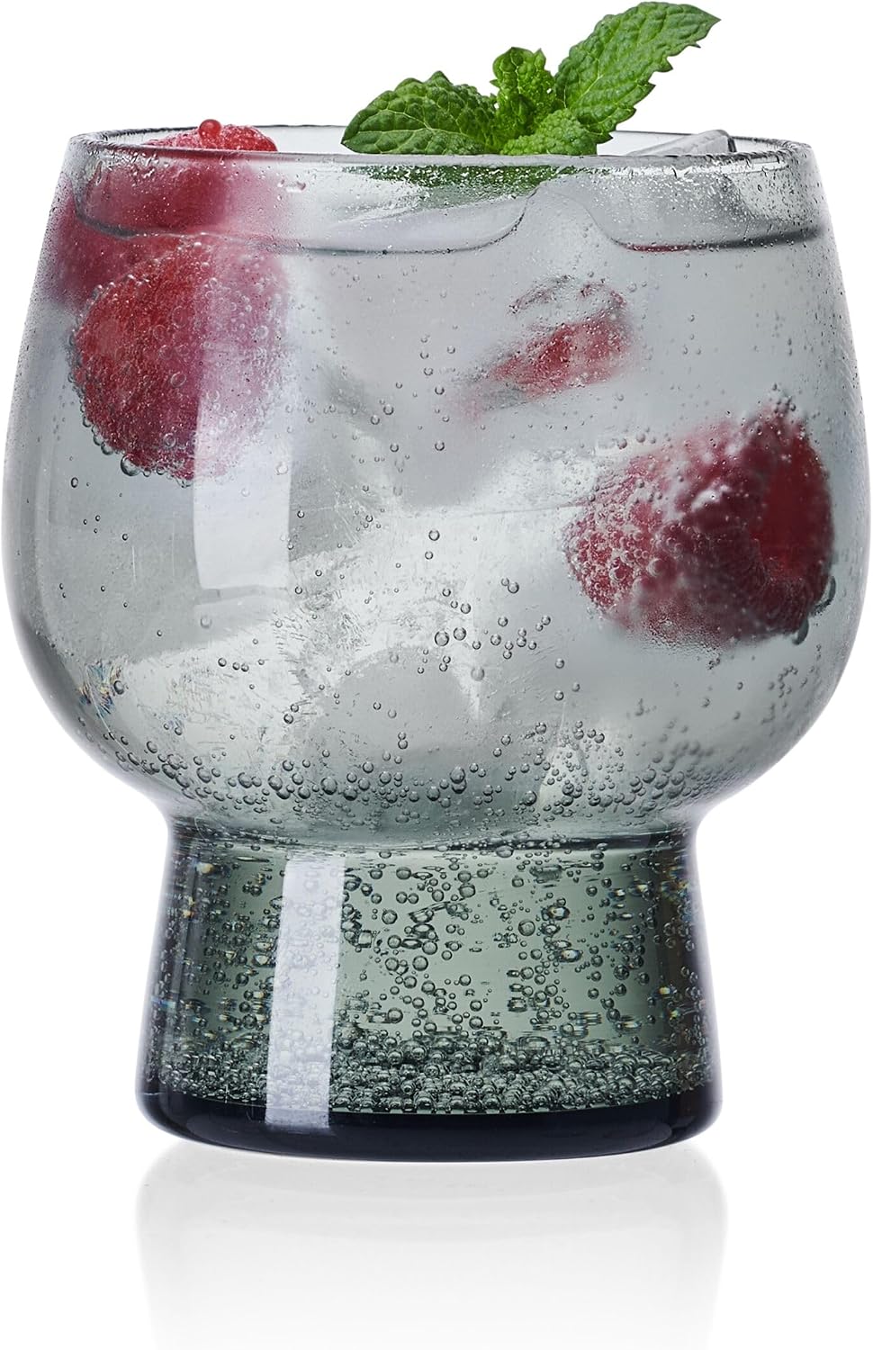 Mikasa Phoebe Double Old Fashioned Beverage, Set of 4, Smoke
