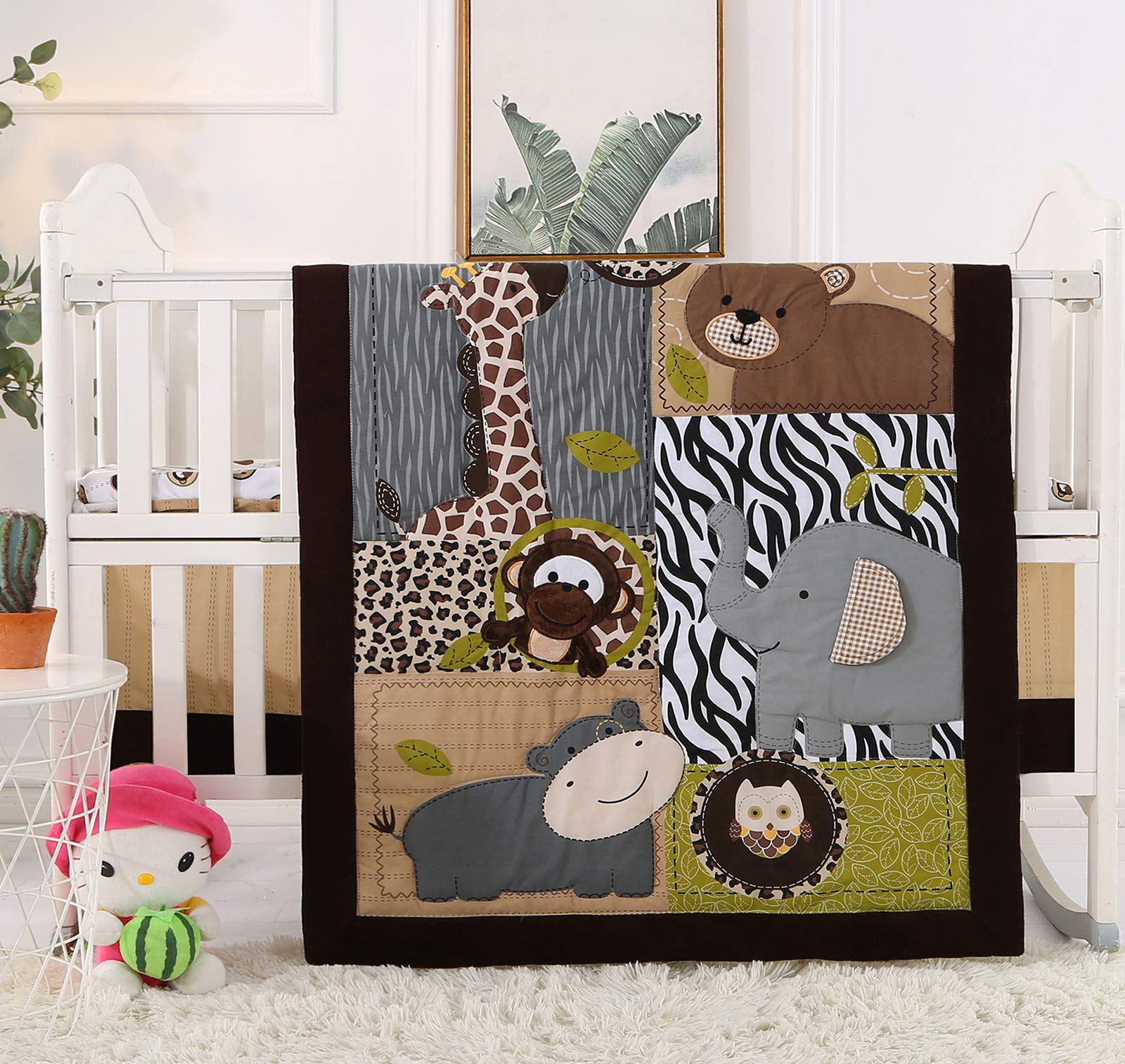 Baby Boy Nursery Crib Bedding Set 