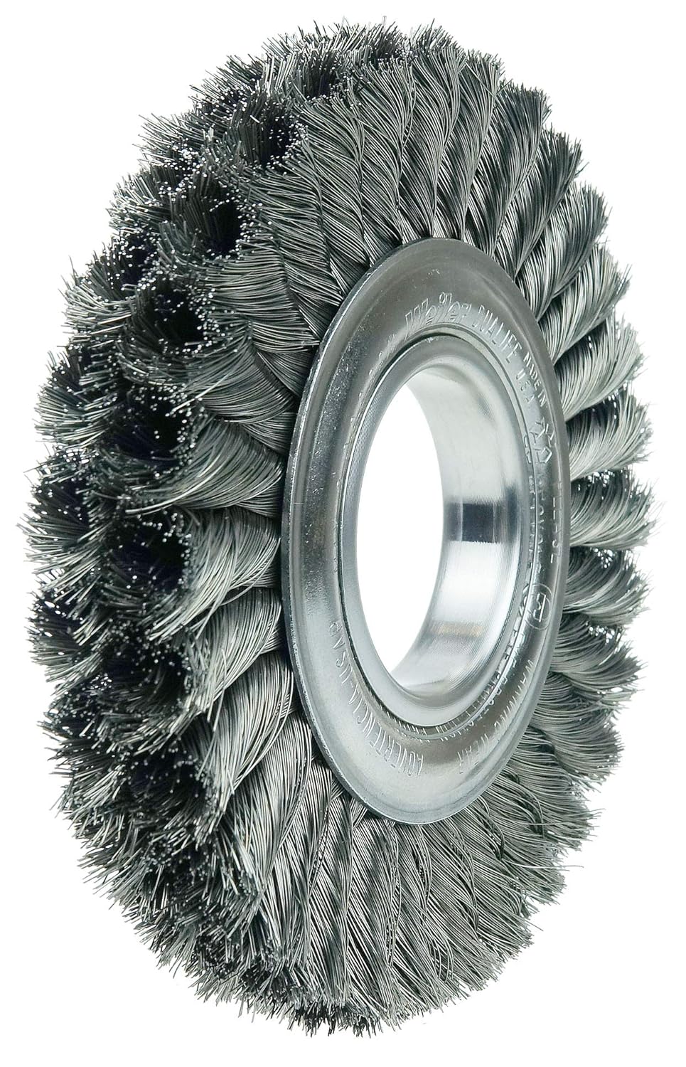 Weiler 09160 6" Standard Twist Knot Wire Wheel, .0118" Steel Fill, 2" Arbor Hole, Made in The USA (Pack of 5)
