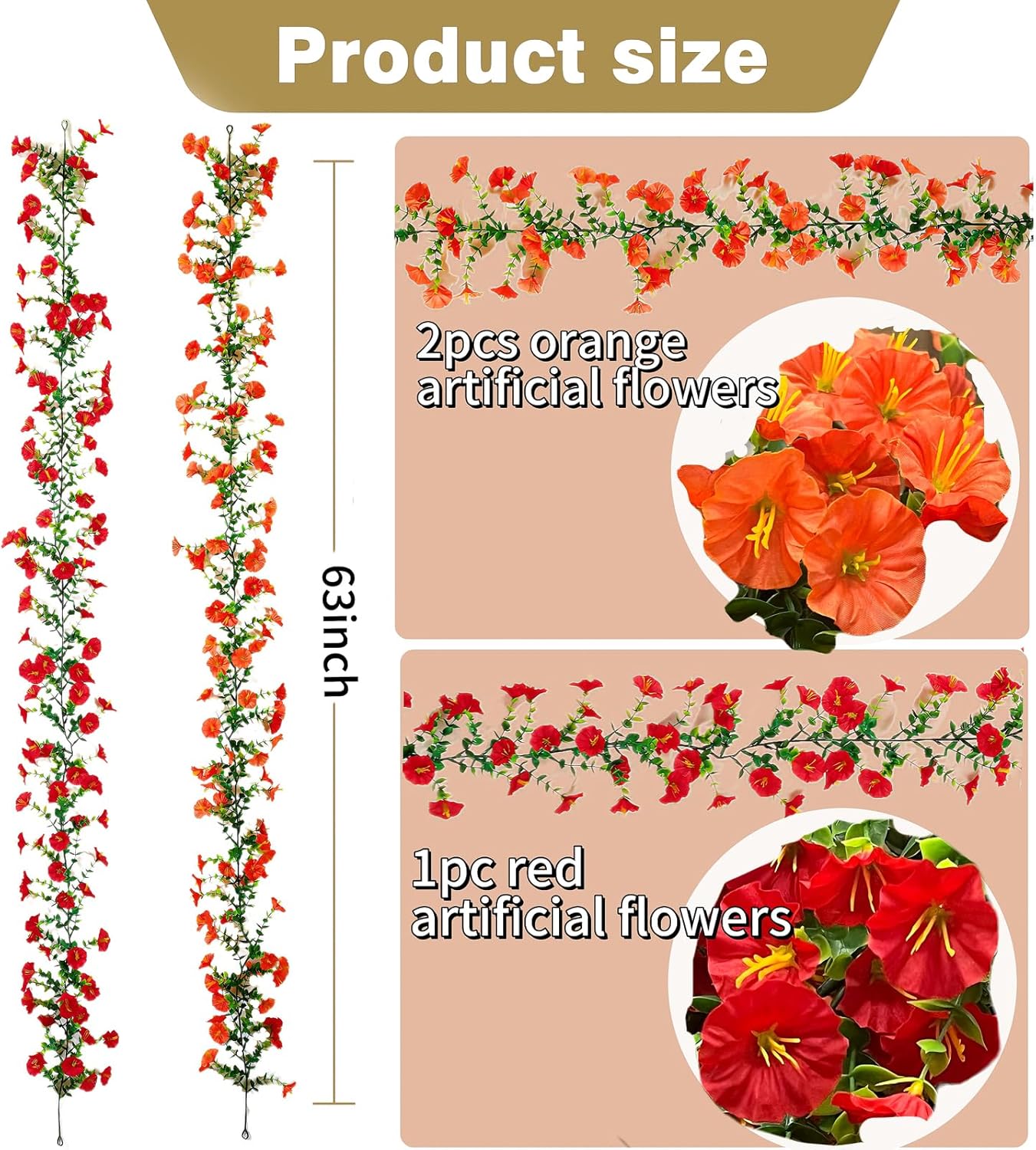 2ft Mini Christmas Trees with Flocked Pine Needles, Pine Cones, Berries Decor and 3 Pack Fall Garlands 5.25ft