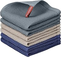 Vista 93 de Nialnant Paquete de 6 toallas de mano de cocina, grandes toallas de té de cocina 100% algodón, paños de cocina para secar platos 13x28 pulgadas