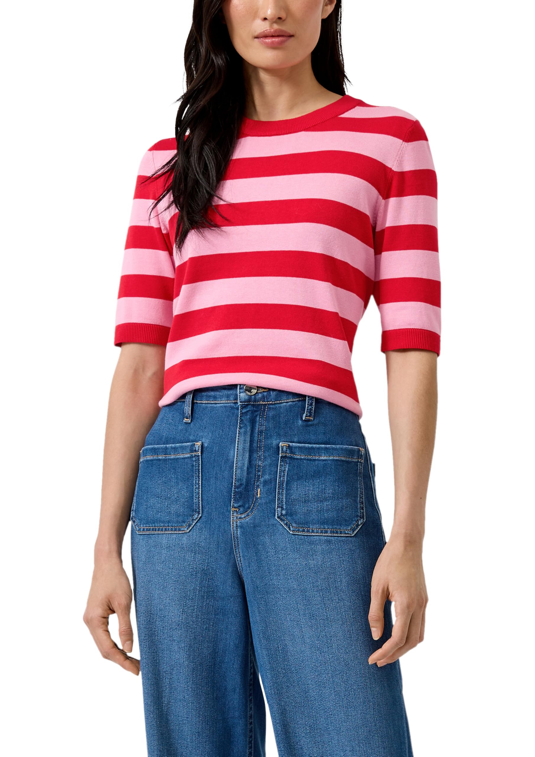 s.Oliver Gestreifter Feinstrickpullover