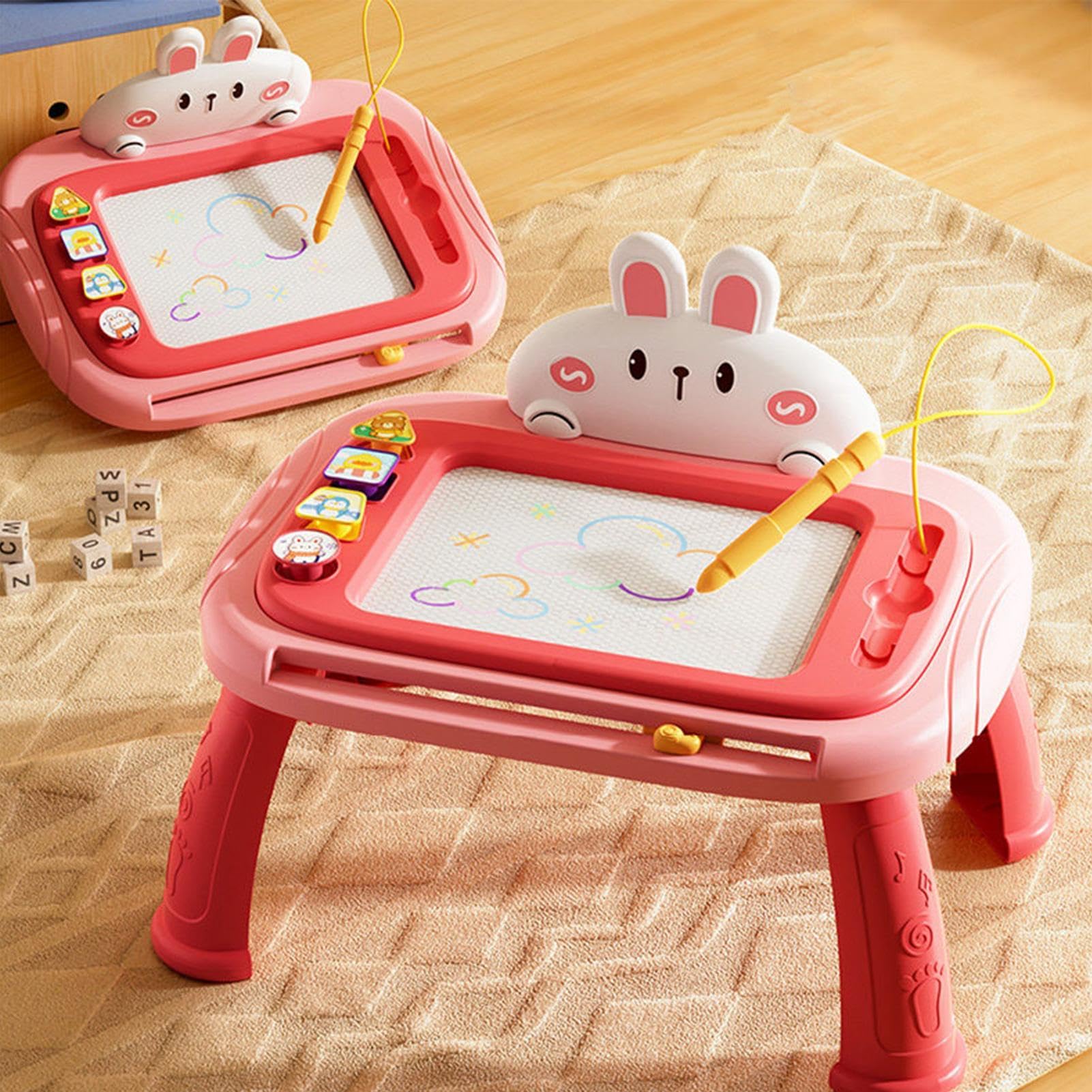 Lavagna da disegno per bambini Timbri Schermo Cancellabile Giocattoli | Tavolo da Disegno e Scrittura per Bambini per Bambini, Casa, Classe, Homeschool, Asilo, Sala Giochi, Viaggio,