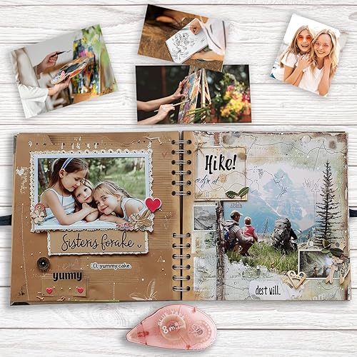 Miniatura 8 de Dispensador de Cinta Adhesiva de Doble Cara, Paquete de 8, 0.31 Pulgadas x 26 Pies Dispensadores de Cinta Adhesiva, Suministros de Manualidades para