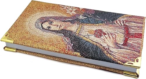Miniatura 2 de Bloc de notas de icono de oración con el corazón de María del Sagrado Corazón de la Virgen María, para entradas diarias de gratitud de 5 12