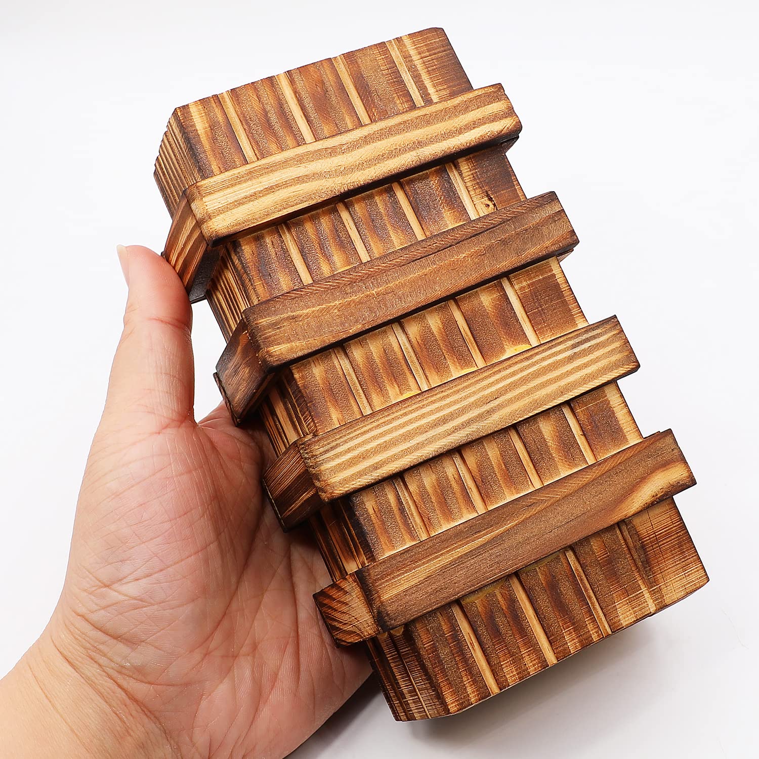 Scatole di puzzle con scomparto segreto, giocattoli magici in legno per bambini e adulti, per conservare buoni soldi gioielli