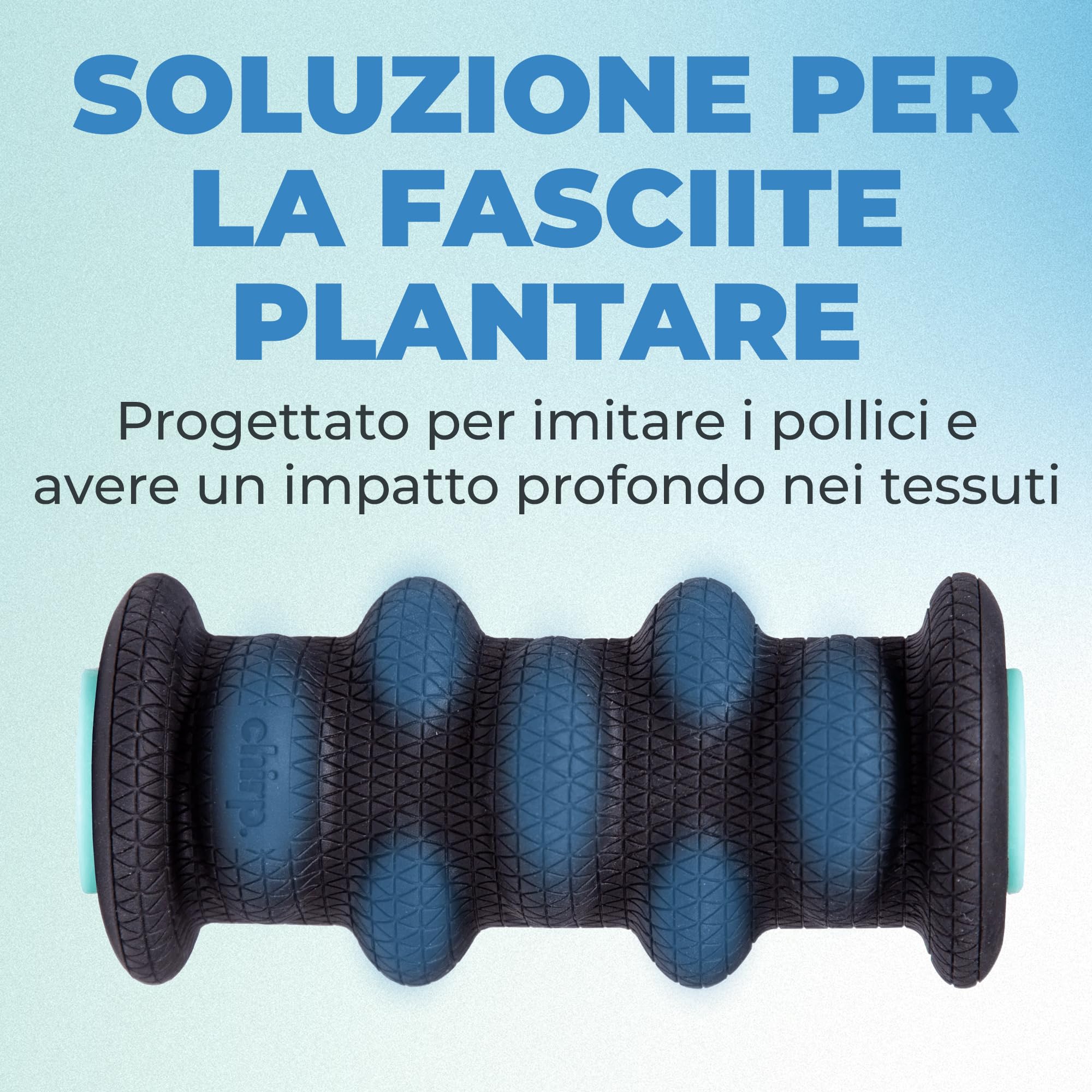 Chirp Wheel XR Foot Roller - Massaggio mirato dei tessuti profondi per fascite plantare, affaticamento del piede e recupero muscolare - Rullo Massaggio Piedi 2”