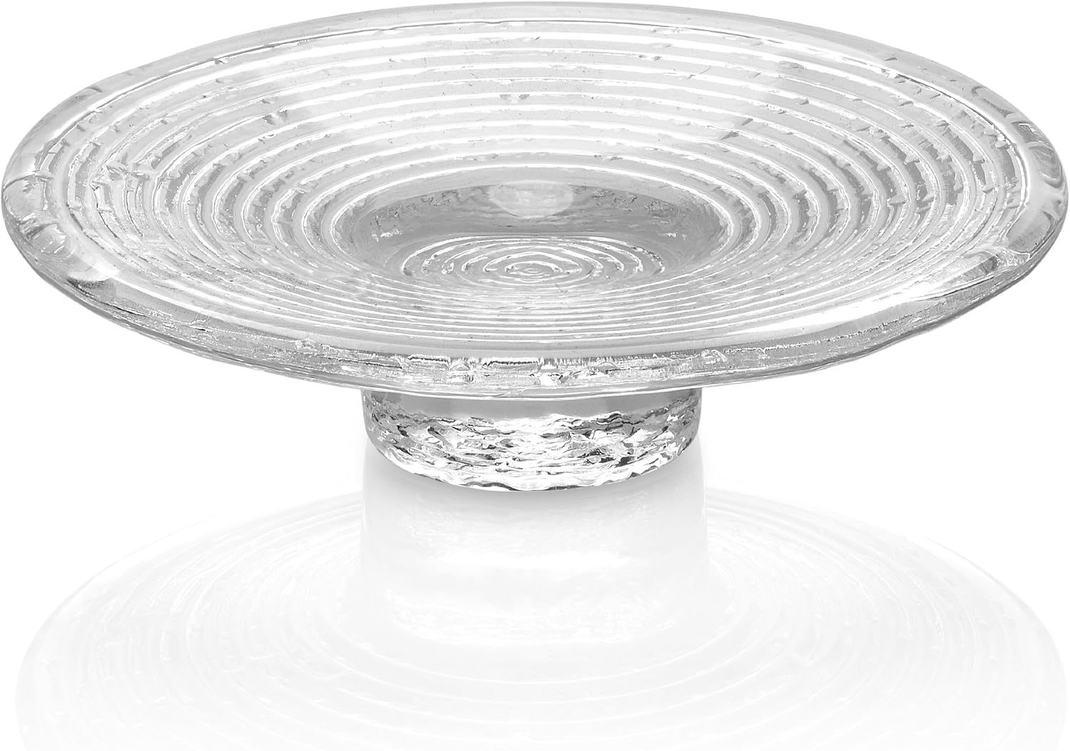 IVV Glassware Wave Butter Dish, 6Inch, Clear Butter Dishes
