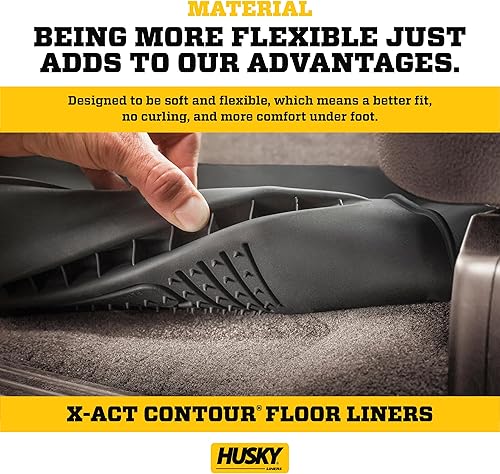 Miniatura 6 de Husky Liners  X-ACT Contour  Compatible con Jeep Wagoneer 2022 - 2023 y Jeep Grand Wagoneer 2022 - 2023, revestimientos delanteros - Negro, 2 piezas