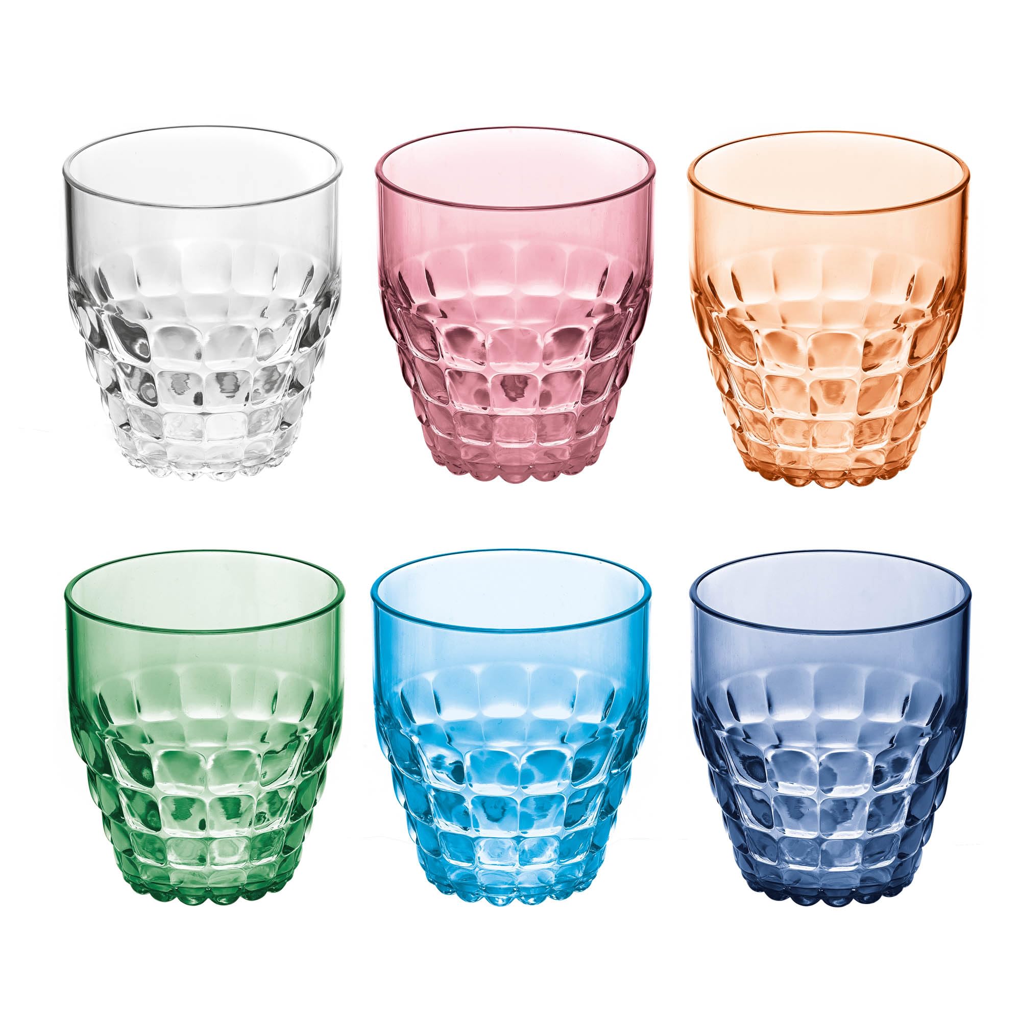 Guzzini - Lot de 6 verres bas Tiffany