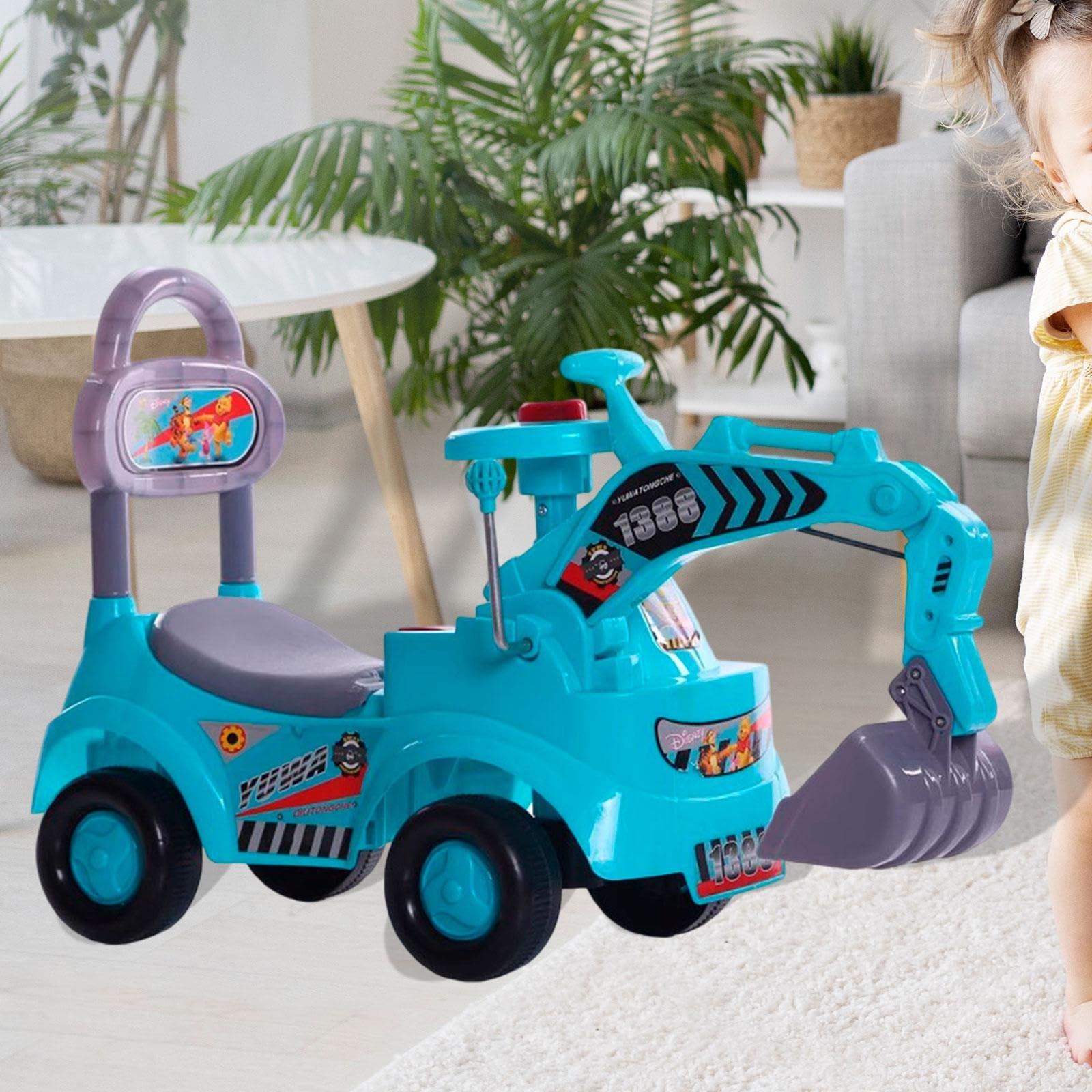 Baufahrzeug Set für Kinder mit Baufahrzeugen für Kinder von 3 bis 6 Jahren, Blau