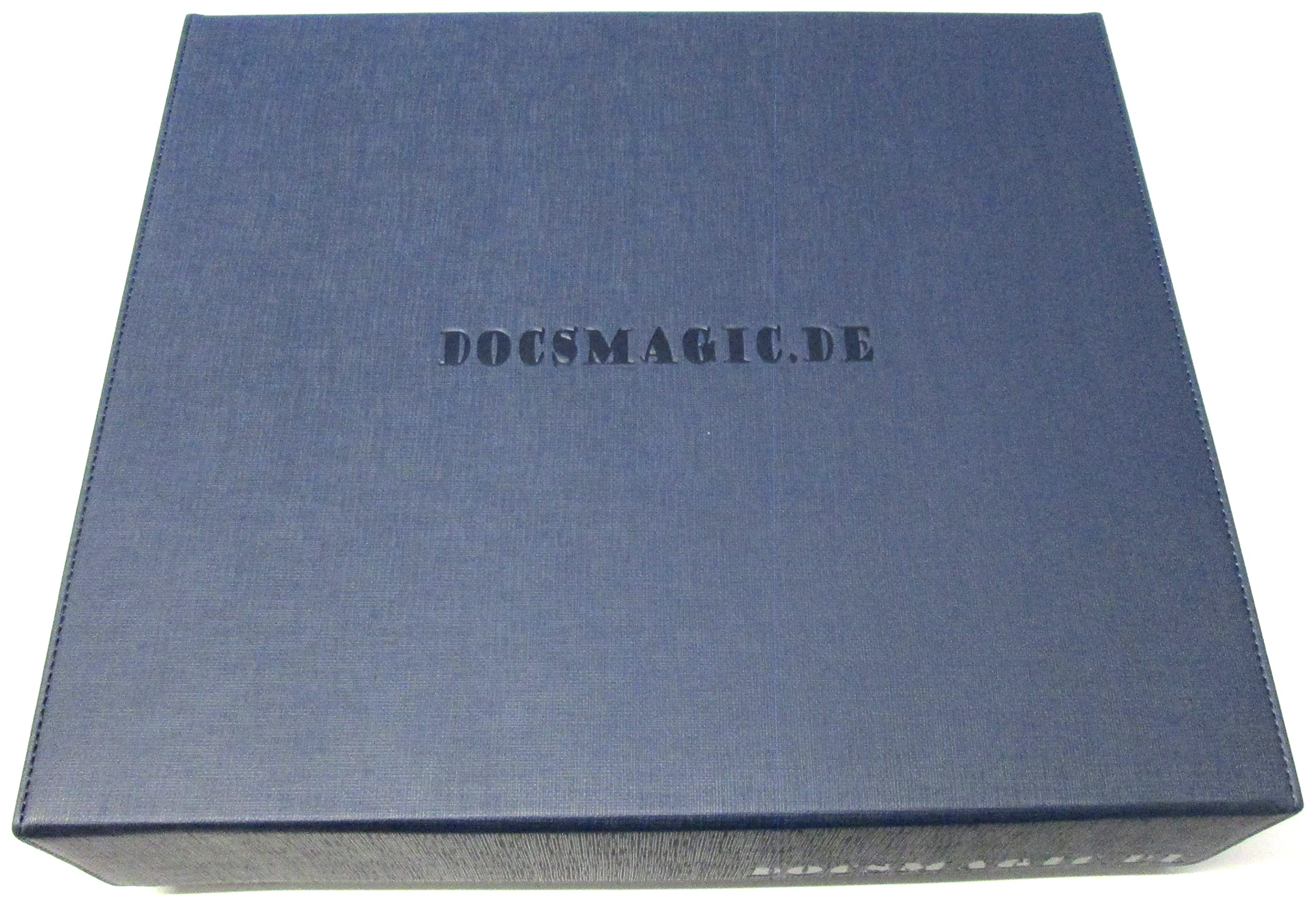 docsmagic.de Premium 4-Row Trading Card Storage Box Blue + Trays & Divider - MTG PKM YGO - Boîte de Rangement Bleu