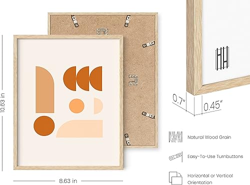 Miniatura 3 de HAUS AND HUES Arte de pared enmarcado bohemio, juego de 3 arte moderno de mediados de siglo, decoración de pared de terracota, arte de pared naranja