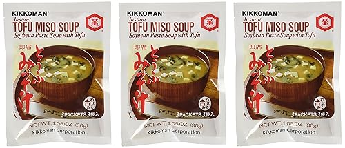 Kikkoman Sopa instantánea de tofu miso sopa de pasta de soja con tofu - 9 bolsillos en 3 paquetes 315 onzas