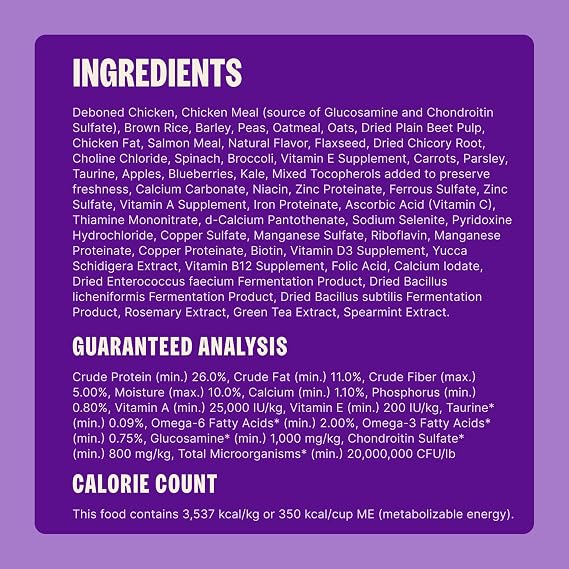 Wellness Complete Health Large Breed Adult Dry Dog Food, Wholesome Grain Kibble, Natural, Chicken and Brown Rice Recipe, 15 lb Bag