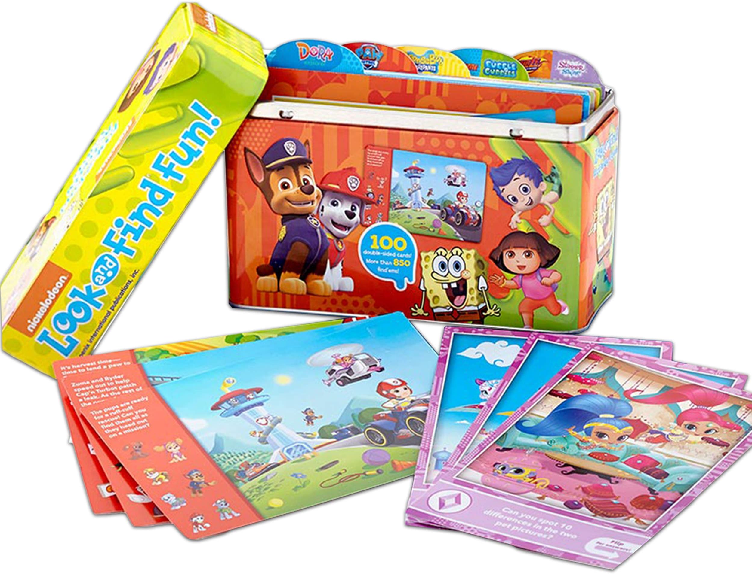 Puzzle Activity Bundle Travel Activity Book Set - Nick Jr Puzzles and Games Featuring Paw Patrol, Bubble Guppies, Spongebob and More.