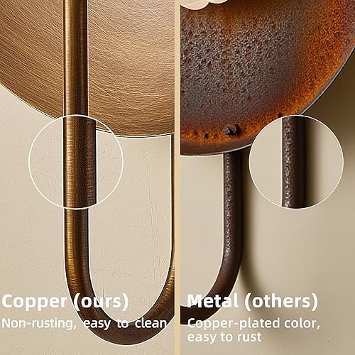 Miniatura 5 de Hyunbae Apliques de pared modernos de mediados de siglo para interiores, aplique de pared LED regulable con pantalla de vidrio estriado, luces de