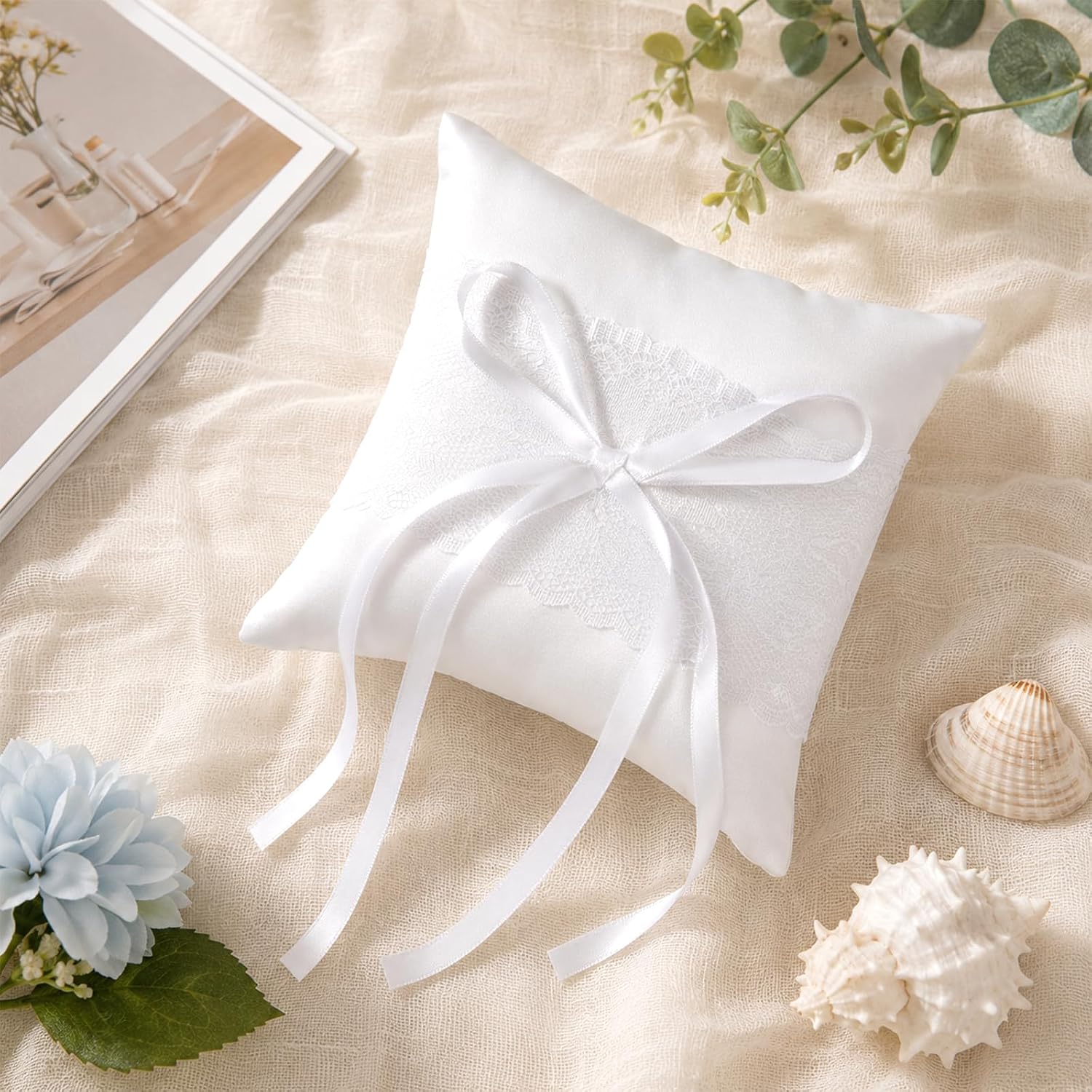 Ring Barrier Pillow Lace Ring Bearer Pillows Wedding