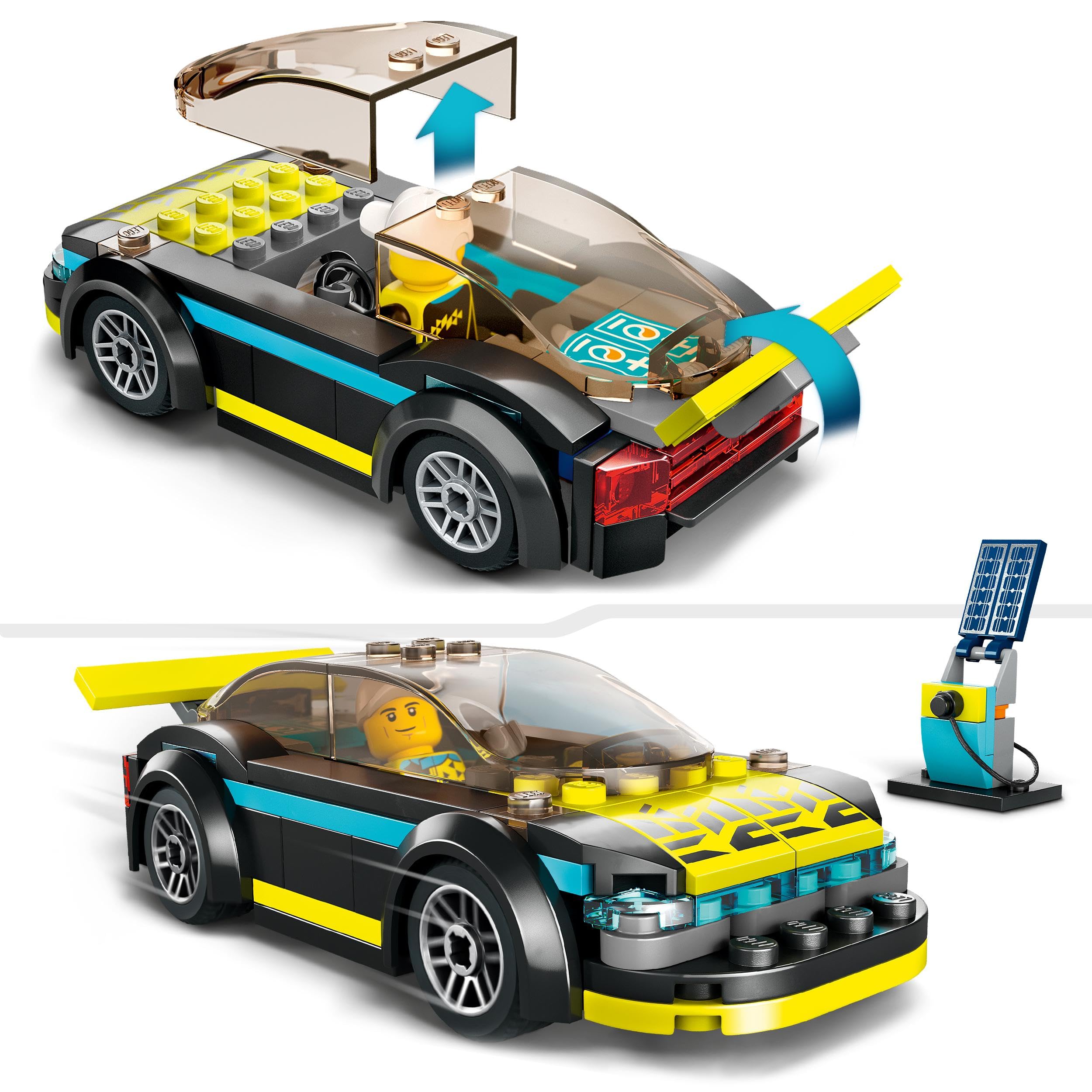 LEGO® City Elektrikli Spor Araba 60383-5 Yaş ve Üzeri Çocuklar