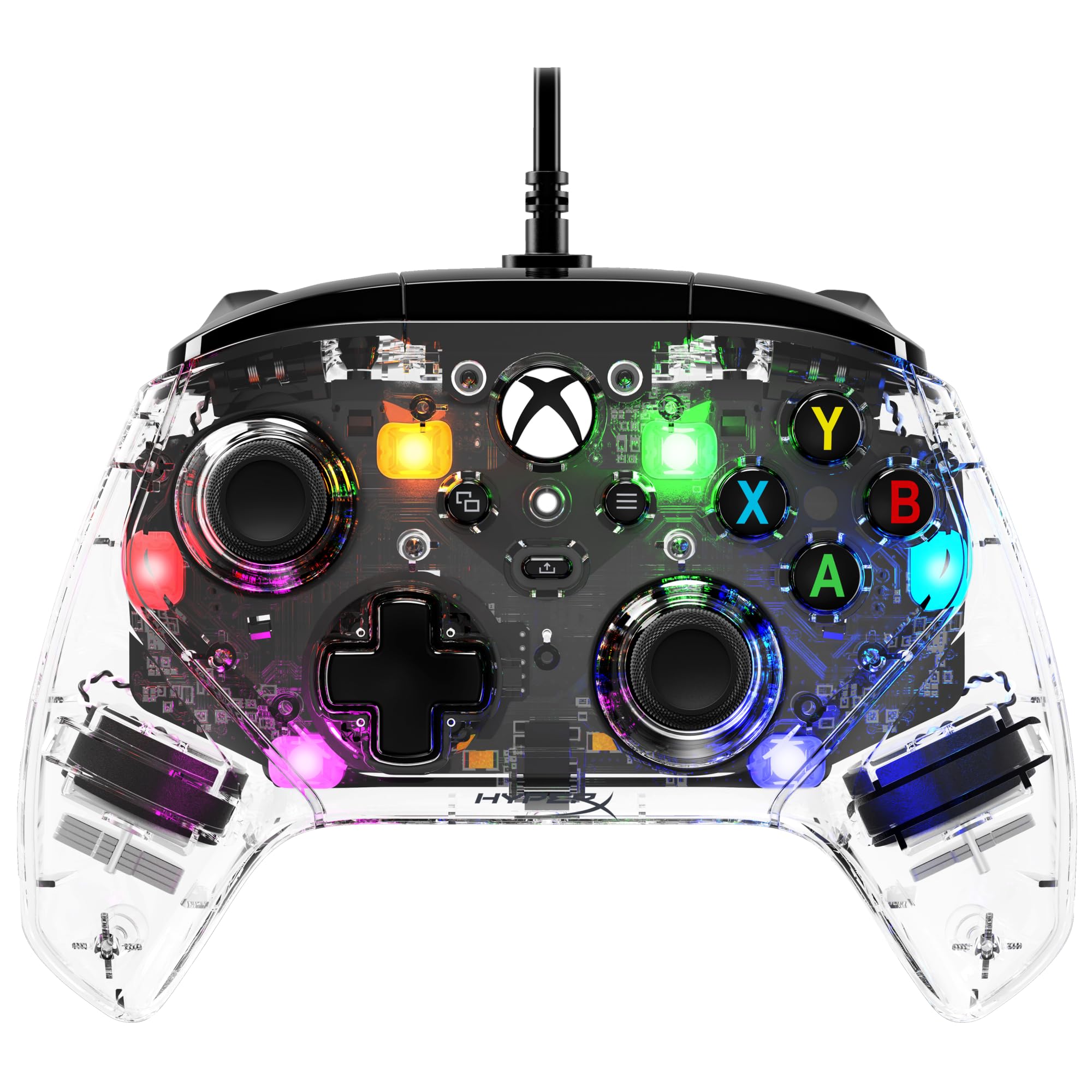 HyperX Clutch Gladiate RGB Manette filaire pour Xbox One, Xbox Series X|S, Windows 10/11, Joystick, Gamepad, Moteurs de vibration double, RGB