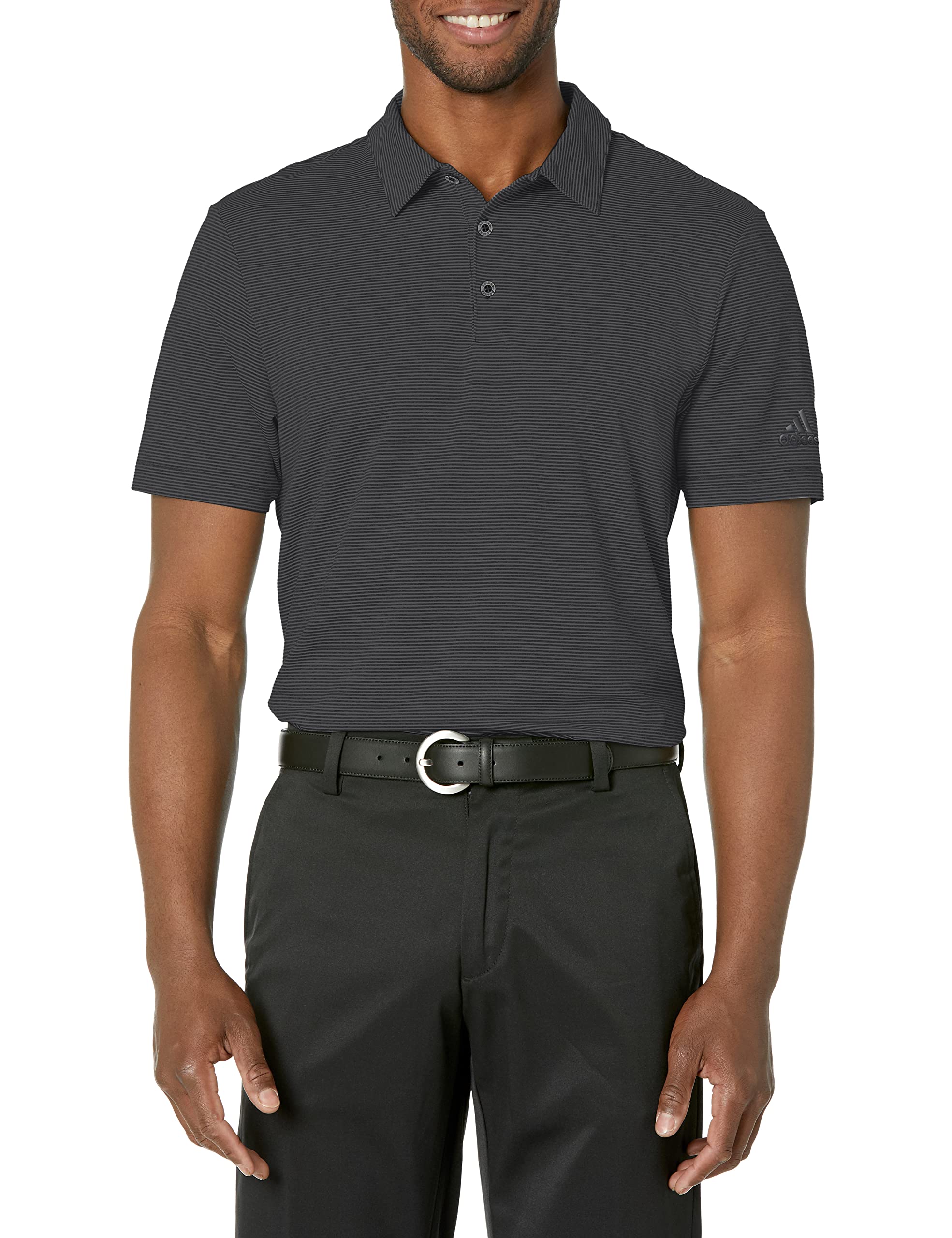 adidas Men's Ottoman Stripe Polo Shirt