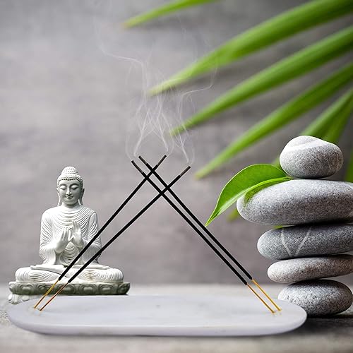 Miniatura 3 de Soporte de incienso de mármol o soporte de incienso para hasta 4 varillas.