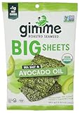 Gimme Organic Avocado Oil Sea Salt Roasted Seaweed, 0.92 Oz