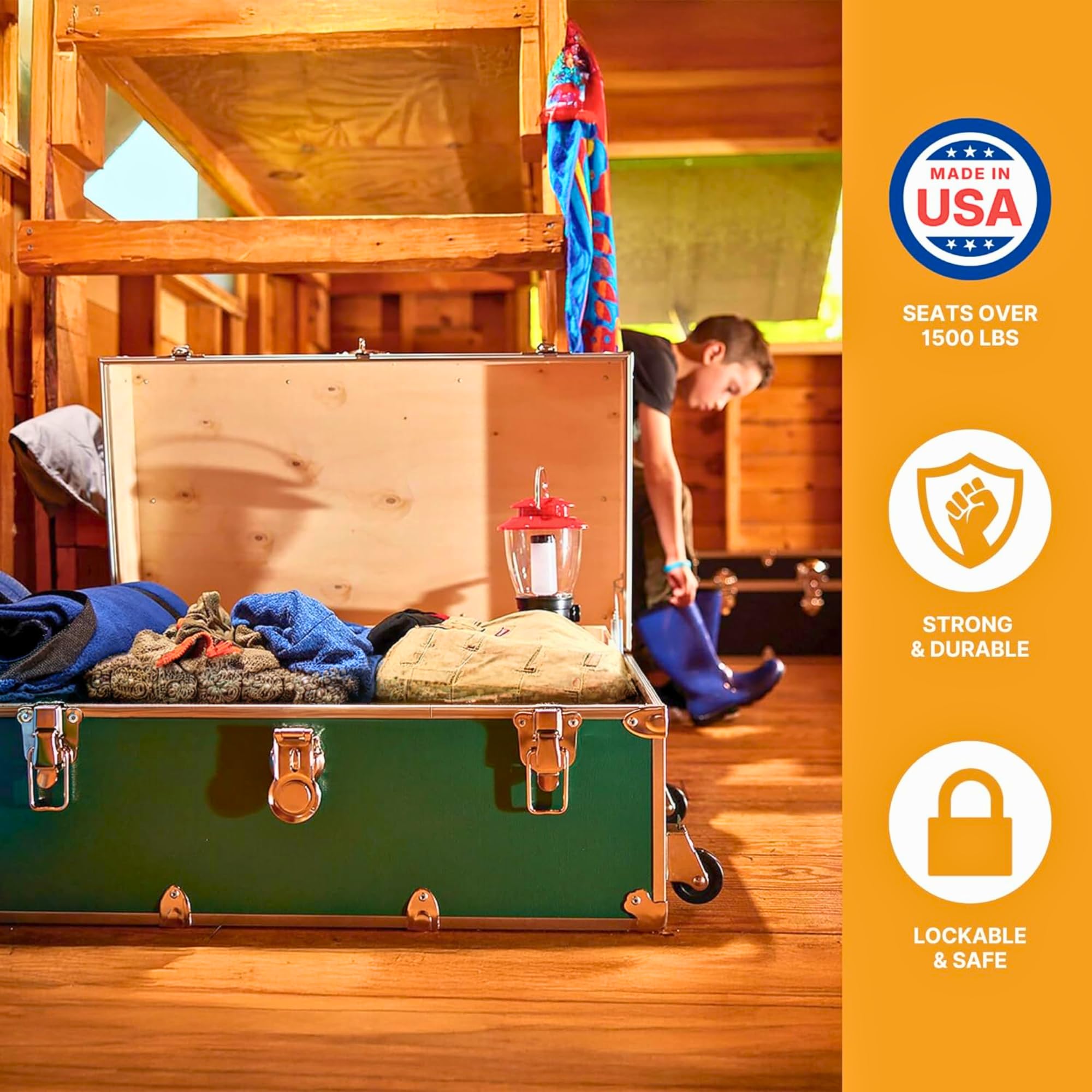 Amazon.com: Rhino Trunk & Case Classic Camp & College Trunk with
