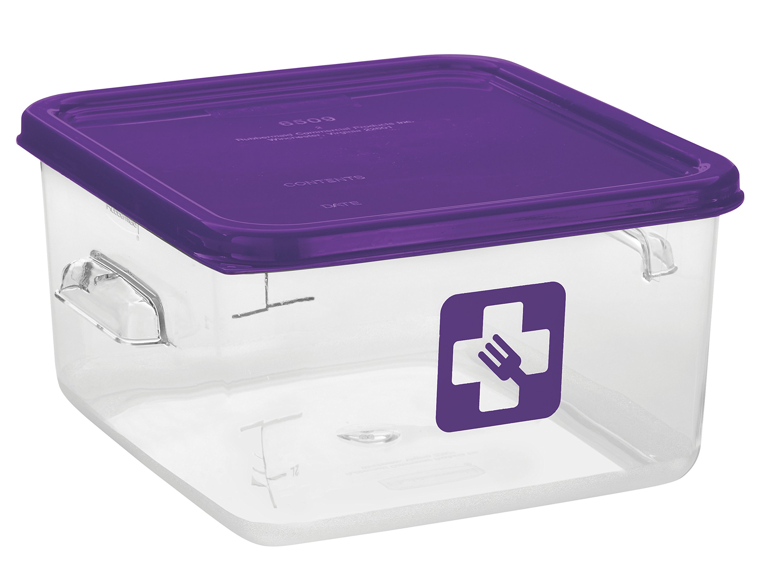 Rubbermaid Commercial Products Coperchio Per Contenitori SalvaSpazio – Adatto A 12, 18 E 22 Litri – Trasparente E Impilabile