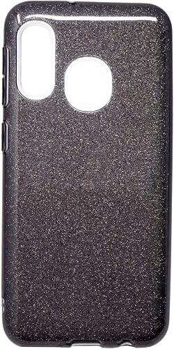 Pellicola vetro custodia cover BRILLANTINI flessibile Samsung Galaxy A20e A202F NERA