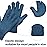Patelai 2 Pairs Microfiber Gloves for plants Dusting Cleaning Glove Mittens House Cars Blinds Dusting(Blue, Grass Green, Large)