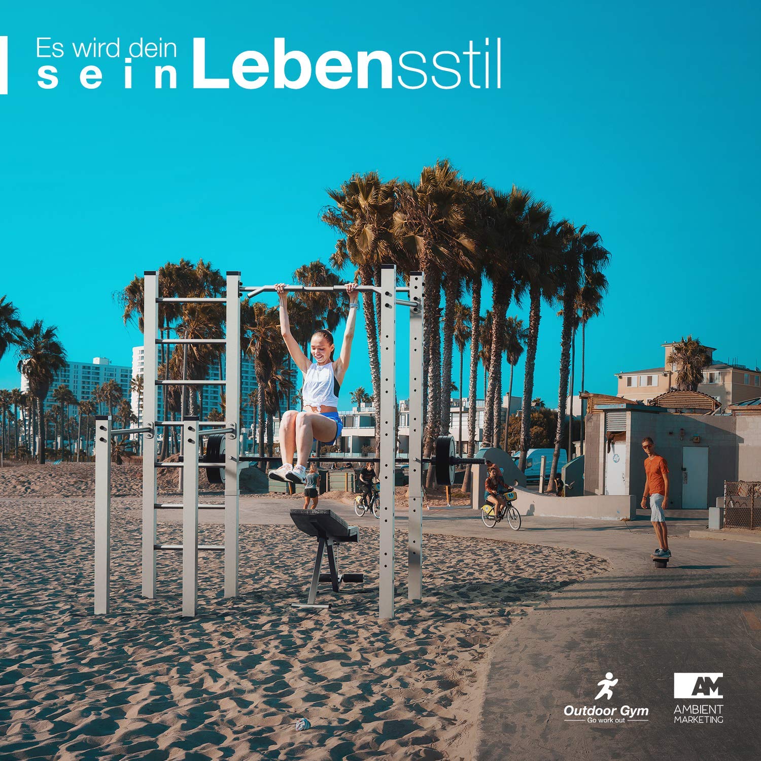KLEMP Outdoor Workout Platz | Street Workout Für Garten | Calisthenics Crossfit Kraftstation | Fitnessgerät Für Outdoor