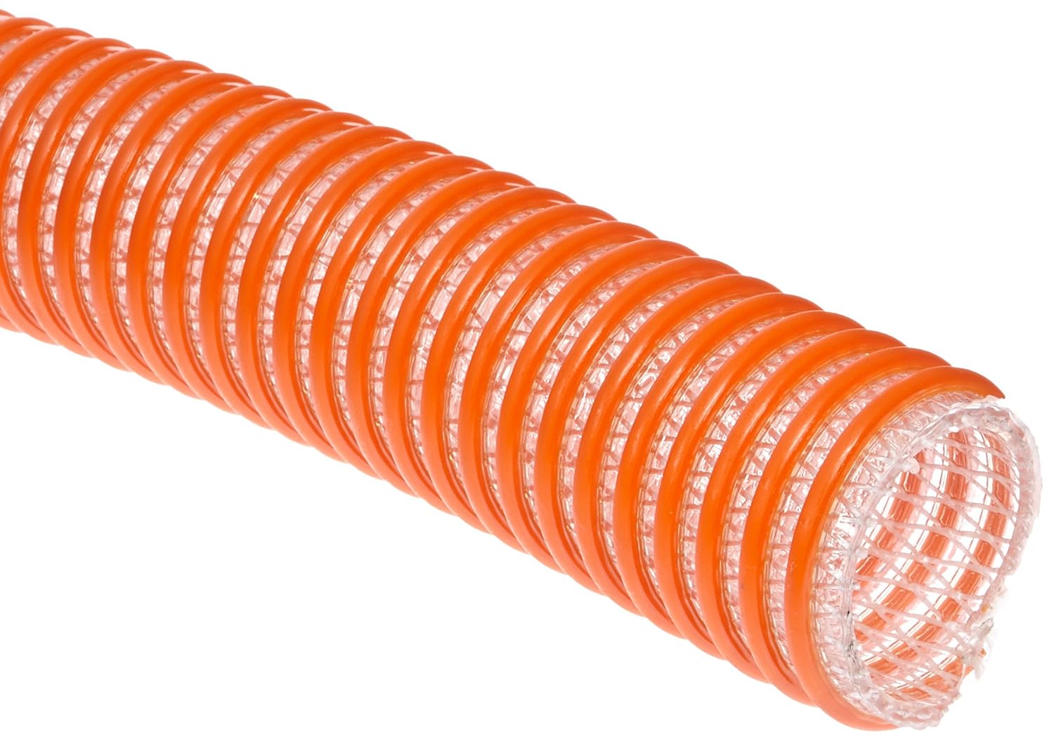 1580 Reinforced PVC Water Suction/Discharge Hose, 100 psi Maximum Pressure, 100' Length, 2" ID