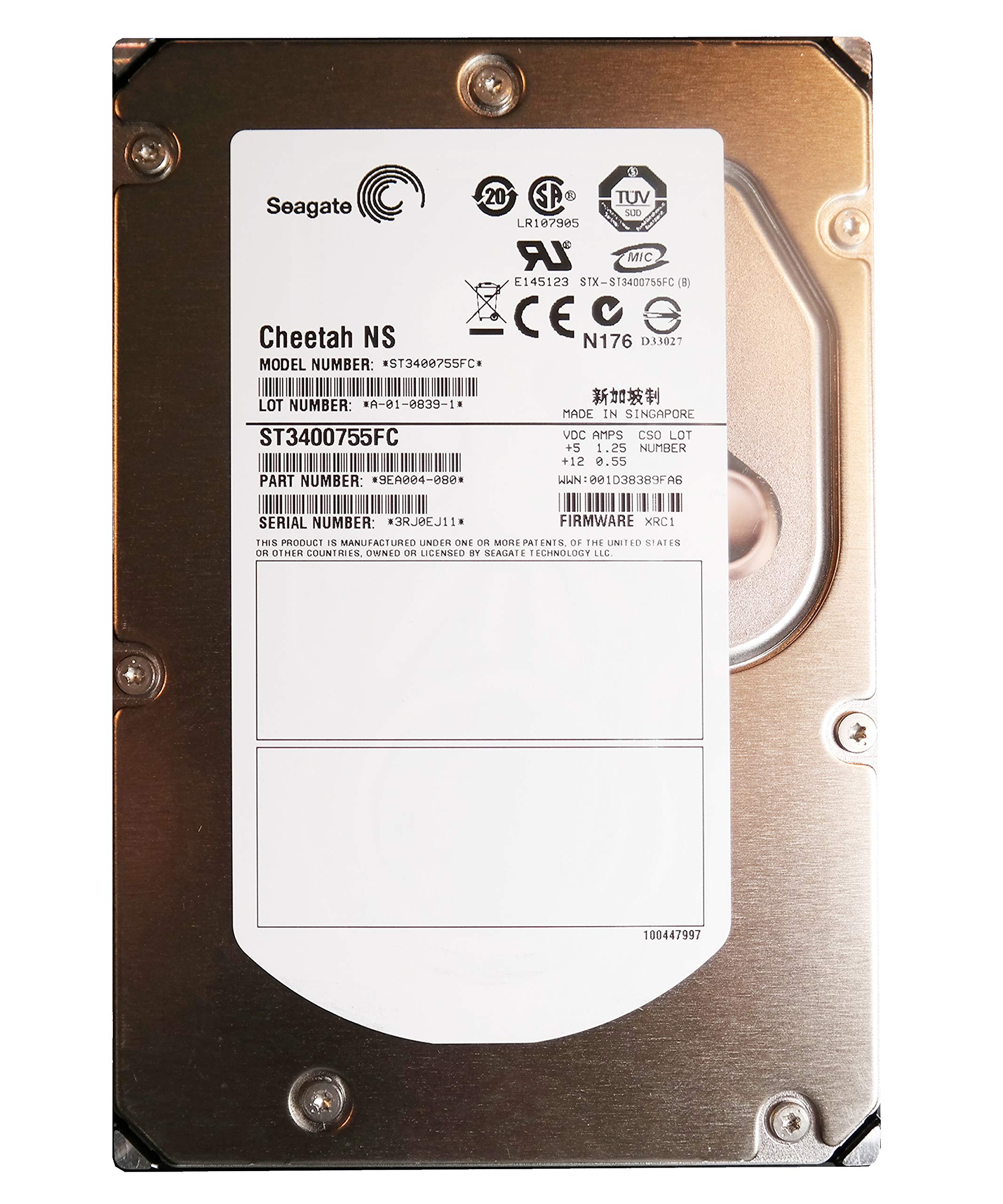 HPE 400GB ST3400755FC 9EA004-080 10K 4Gbps FC 3.5" LFF