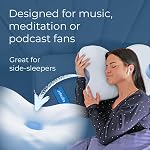 Derila Ergo Cervical Neck Pillow, Memory Foam Contour, 54 x 36 x 12 cm | Neck pillow for sleeping, neck support, for side and combination sleepers, cervical pillow, oreiller cervical mousse memoire