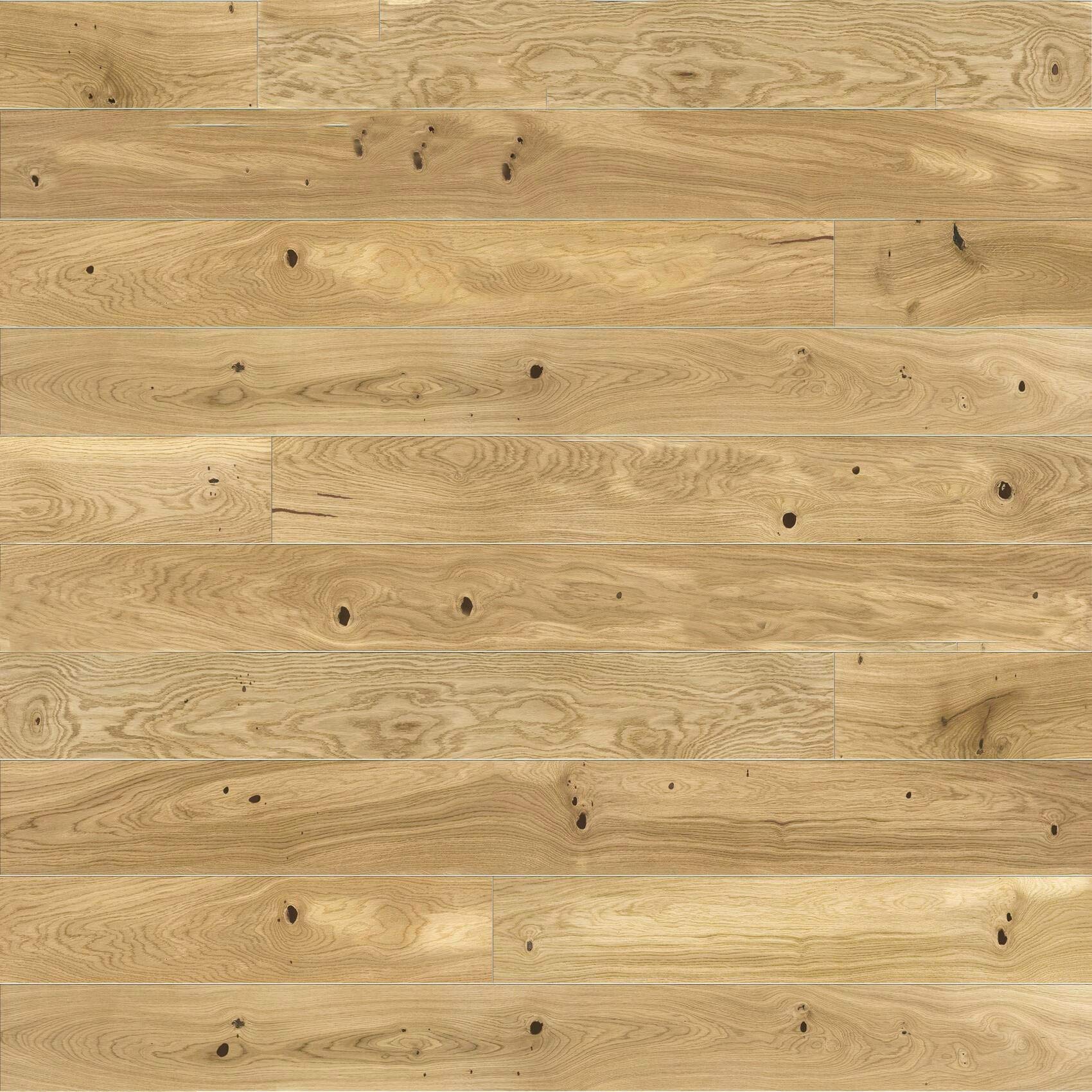Parquet a Listoni in Legno di Rovere Chiaro Oliato, Flottante, Spessore 14mm, Scatola 0,99 m²
