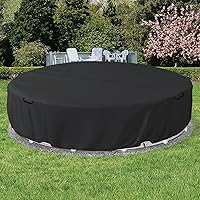 Vista 7 de Cubierta redonda de acero de 8 pies para piscina, mejorada a cobertura completa, diseño de cuerda de alambre y cabrestante que aumenta