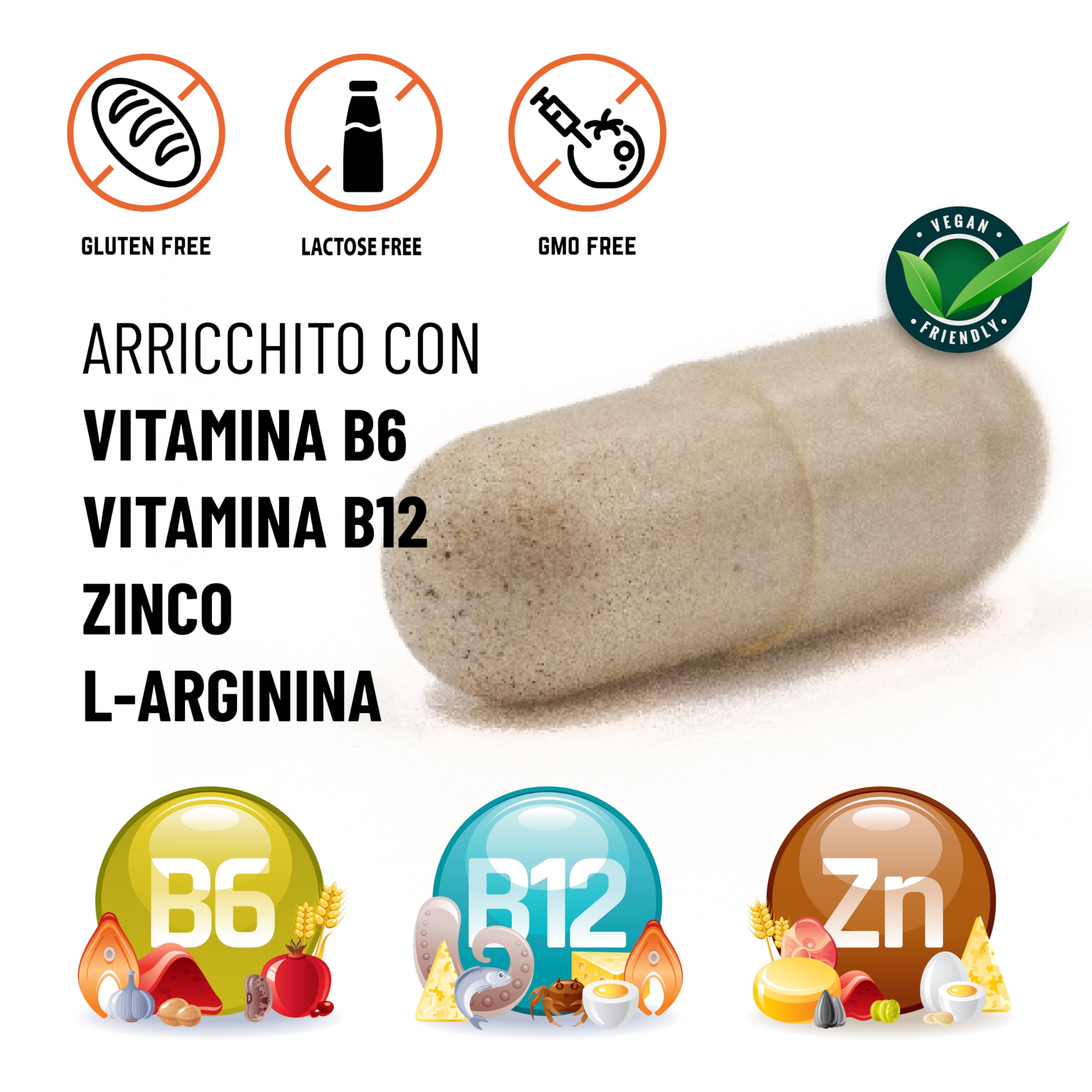 Tribulus Terrestris e Maca Peruviana nera con L Arginina. Integratore uomo alte prestazioni + Vitamine B + Zinco, boost testosterone .Incremento Massa Muscolare Potente Energizzante Uomo